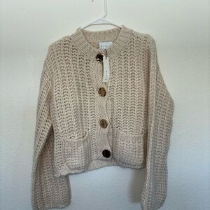 Mable Cream Knit Cardigan Sweater